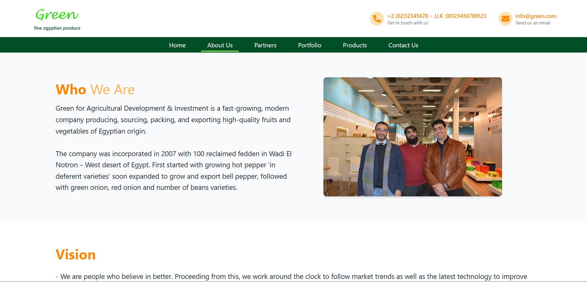 Egypro-Co Website — screenshot 2